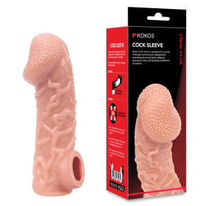 Насадка Cock Sleeve телесная TPE KOKOS CS-006-L