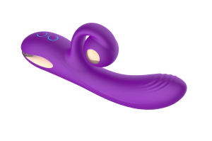 Силиконовый вибратор-кролик с функцией вращения SW3052-purple