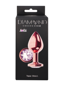 Анальная Пробка Diamond Moonstone Shine L Розовое Золото 4021-02lola