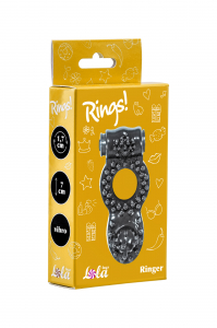 Эрекционное кольцо Rings Ringer black 0114-72Lola