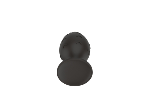 Силиконовая анальная пробка черная M (6.7*3.5cm) 3302-02