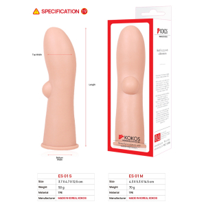Насадка на пенис Extreme Sleeve с бугорком TPR телесная KOKOS ES-001-M