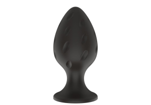 Силиконовая анальная пробка черная M (6.7*3.5cm) 3304-02