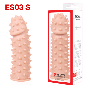 Насадка на пенис EXTREME SLEEVE телесная с шипами KOKOS ES-03-S