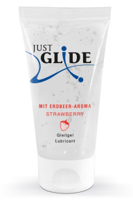 Лубрикант на водной основе Just Glide Strawberry с ароматом клубники, 50мл 628816JG