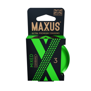 Презервативы MAXUS Mixed гладкие и текстурированные №3 5993mx