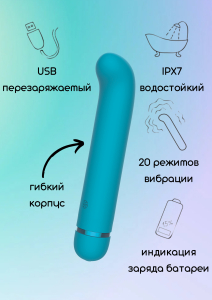 Перезаряжаемый вибратор Fantasy Flamie Blue 7912-03lola