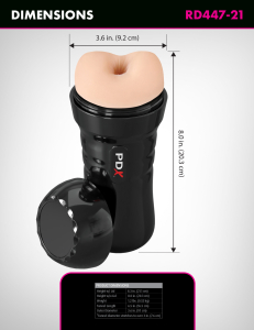 Самосмазывающийся Мастурбатор в Колбе Butthole Pipedream RD44721PD