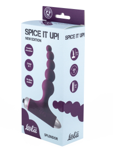 Анальная пробка с вибрацией Spice it up New Edition Splendor Wine red 8017-03lola