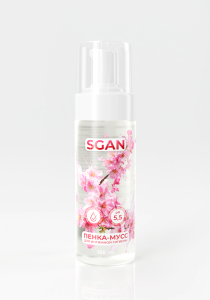 Пенка-мусс для интимной гигиены SGAN с пребиотиками 150 мл 5388sg