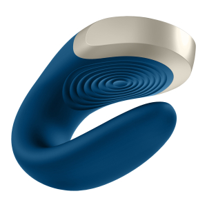 Виброcтимулятор Satisfyer Double Love Connect App blue 002446SA
