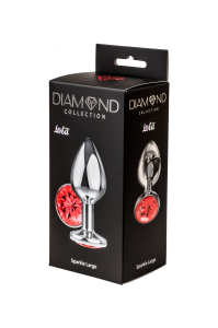 Анальная пробка Diamond Red Sparkle Large 4010-06Lola
