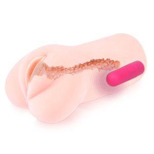 Мастурбатор Sandara с вибрацией телесный TPR KOKOS M03-001-07V