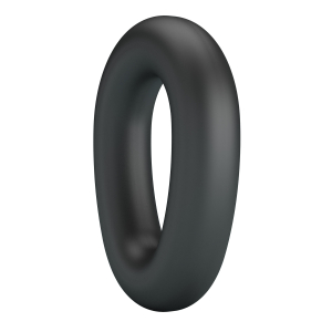 Эрекционное кольцо из силикона растягивающееся черное CRAZY BULL BI-210243