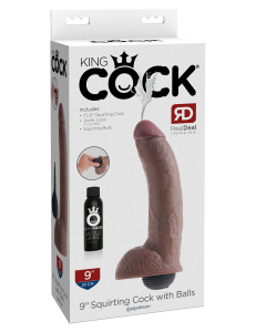 Фаллоимитатор с имитацией семяизвержения King Cock 9