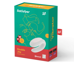 Вибромассажер для Пары Satisfyer Double Joy White 001708SA