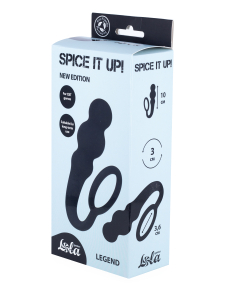 Анальная пробка Spice it up Legend Black 8001-01Lola