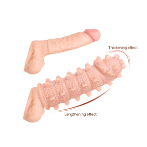 Насадка на пенис Extreme Sleeve с шипами телесная KOKOS ES-004-M