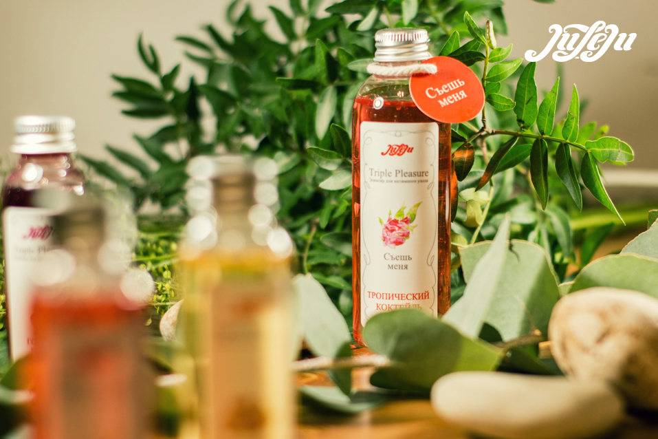 Эликсир Juleju Triple Pleasure Горячая вишня для интимного ухода, флакон, 65 мл 10241JULEJU - JULEJU - Оральные смазки - Купить