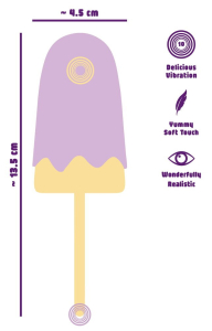 Клиторальный вибратор Vibrating Popsicle 5405459ON