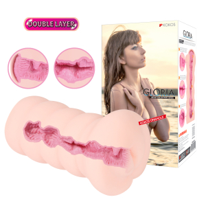 Мастурбатор Gloria двойной слой телесный KOKOS M03-001-08D