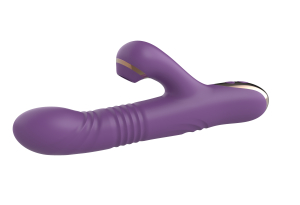 Силиконовый вибратор с возвратно-поступательной стимуляцией SW24126-purple