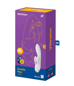 Вибратор Satisfyer Double Flex Connect App white 002620SA