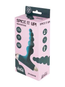 Анальная пробка с вибрацией Spice it up New Edition Splendor Dark green 8017-02lola