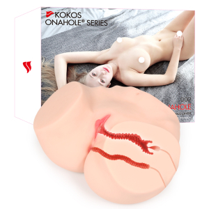 Мастурбатор Hanna 001 двойной канал телесный TPE KOKOS M01-003-11D