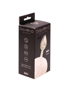 Анальная Пробка с Хвостом Diamond Twinkle White 4018-01lola