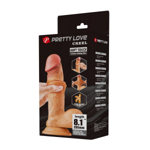 Фаллоимитатор с эффектом скользящей кожи Pretty Love BW-008017LP