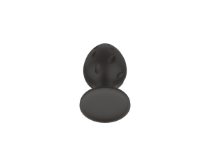 Силиконовая анальная пробка черная S (5.8*2.8cm) 3304-01