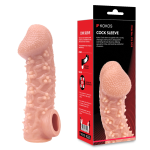 Насадка Cock Sleeve телесная TPE KOKOS CS-009-L