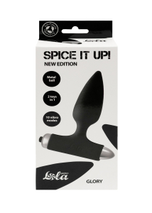 Анальная пробка с вибрацией Spice it up New Edition Glory Black 8015-01lola