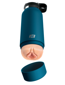 Мастурбатор Fap Flask Thrill Seeker Discreet Stroker - Black Bottle - Frosted Pipedream RD62721PD