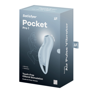 Вакуумный массажер Satisfyer Pocket Pro 1 light blue 045160SA