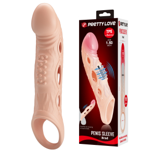 Удлиняющая насадка с рельефом и вибрацией BI-026240Z