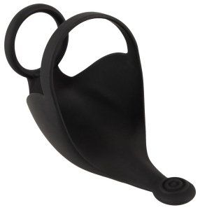 Эрекционное кольцо с шариковым массажёром с пультом 555193ON