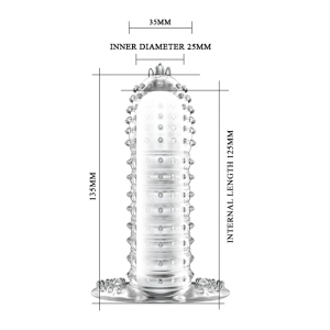 Рельефная насадка прозрачная BI-010045D