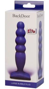 Анальный стимулятор Large Bubble Plug blue 511501lola