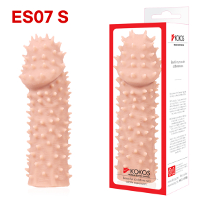 Насадка на пенис EXTREME SLEEVE телесная с шипами KOKOS ES-07-S