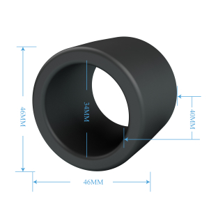 Эрекционное кольцо из силикона растягивающееся черное CRAZY BULL BI-210249