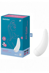 Вакуумный массажер с Вибрацией Satisfyer Curvy 2 Plus White 001876SA
