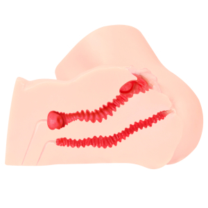 Мастурбатор-полуторс Adel двойной слой TPR телесный KOKOS M01-003-10D