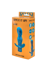 Анальная пробка с вибрацией Spice it up Satisfaction Aquamarine 8002-03Lola