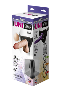 Страпон с двумя насадками UNI strap 6 Harness best of all 531403ru