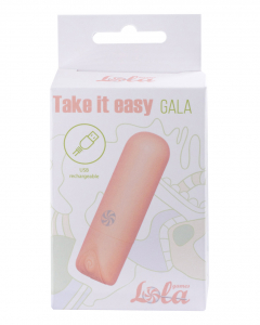 Перезаряжаемая вибропуля Take it Easy Gala Peach 9024-03lola