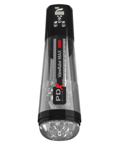 Мастурбатор с вибрацией PDX Elite ViewTube MAX View - Black Pipedream RD55323PD
