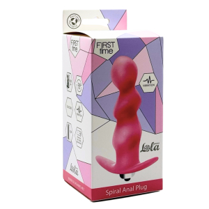 Анальная пробка с вибрацией Spiral Anal Plug Pink (Батарейки ААА) 5008-01Lola