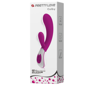Силиконовый вибратор PRETTY LOVE фиолетовый BI-014231-1